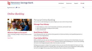 Newtown Savings Bank Online Banking