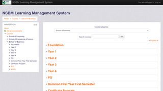 NSBM Learning Management System: School of Business