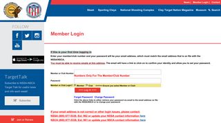 Member Login - NSSA-NSCA