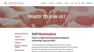 Self Nomination | NSCS