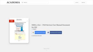 NSDL e-Gov – PAN Services User Manual Document for CSC | Vivek ...