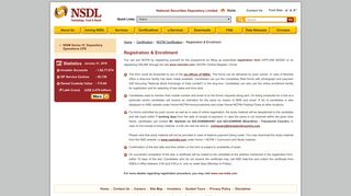 Registration & Enrollment - NSDL