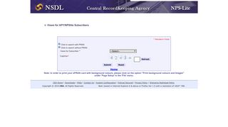 APY/NPSlite ePRAN - SOT View for Subscribers - npslite-nsdl.com
