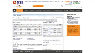 Live Market - NSE - National Stock Exchange of India Ltd.