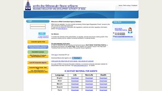 IRDAI Centralized Agency Database