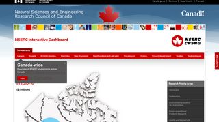 Dashboard - Natural Sciences and Engineering Research Council of ...