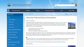 About NSF - Overview | NSF - National Science Foundation
