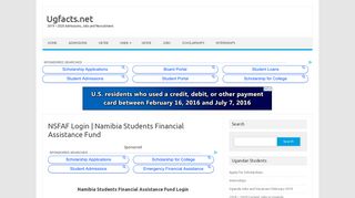 NSFAF Login | Namibia Students Financial Assistance Fund - Ugfacts ...