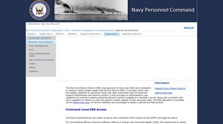 Electronic Service Record - Public.Navy.mil