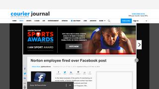 Norton employee fired over Facebook post - Courier-Journal