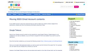 Moving Google NSIX email account contents - ICT Services 4 Education