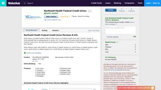 Northwell Health Federal Credit Union Reviews - WalletHub