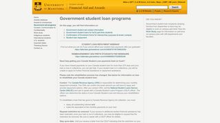 University of Manitoba - Student Affairs - Financial Aid and Awards ...