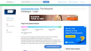 Access nsmrewards.com. The Rewards Catalogue - Login