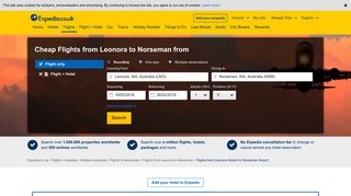 Leonora to Norseman Flights from : Book Flights from LNO to NSM ...
