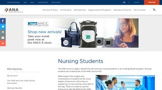 About student nurses - American Nurses Association
