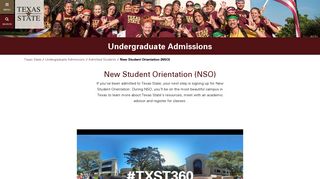New Student Orientation (NSO) : Undergraduate Admissions : Texas ...