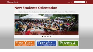 New Students Orientation | UMass Amherst