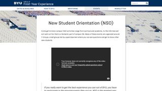 New Student Orientation (NSO) | Office of First Year Experience