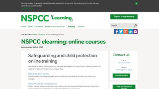 NSPCC elearning: online courses