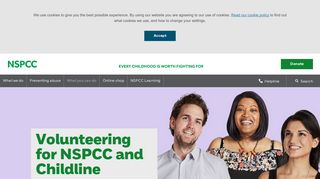 Volunteering for NSPCC and Childline | NSPCC