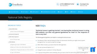 Faqs Related to NSR - National Skills Registry | Finacbooks