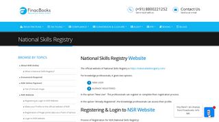 NSR (National Skill Registry) Website - How to Register, Login or ...