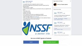 NSSF Uganda - To instantly check your e-statement, send an ...