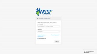 NSSF - eCollections Portal