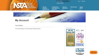 Track Your NSTA Order - National Science Teachers Association
