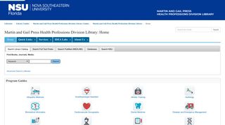 Martin and Gail Press Health Professions Division ... - Library Guides
