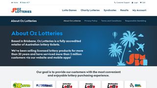 About Us - Accredited Online Lotto Retailer | Oz Lotteries