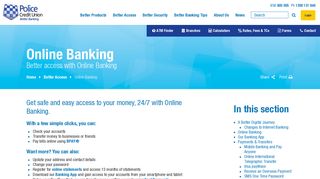 Online Banking | Police Credit Union - Better Banking