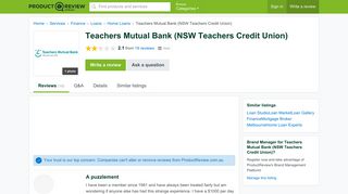 Teachers Mutual Bank (NSW Teachers Credit Union) Reviews ...