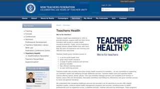 Teachers Health | NSW Teachers Federation