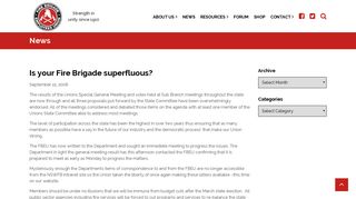 Is your Fire Brigade superfluous? | FBEU