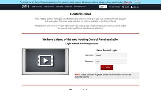 Web Hosting Control Panel - NTC Hosting