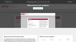 Rtd Connect. Login | NTD Connect CA - Popular Website Reviews