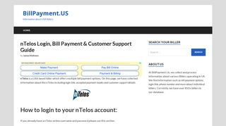 nTelos - www.ntelos.com | Bill Payment & Account Login Guide