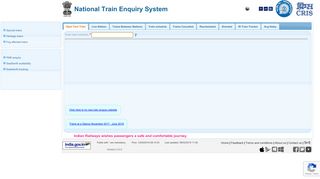 to go NTES - National Train Enquiry System -Indian Railways