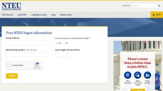 Your NTEU logon information - National Treasury Employees Union ...