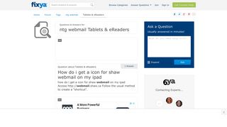 ntg webmail Tablets & eReaders Questions & Answers (with ... - Fixya