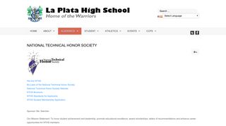 National Technical Honor Society - Charles County Public Schools