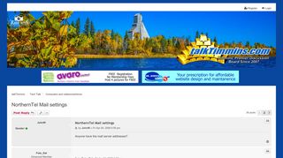 NorthernTel Mail settings - Page 2 - - Talk Timmins