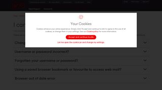 What to do if you are unable to sign in to Virgin Media Mail