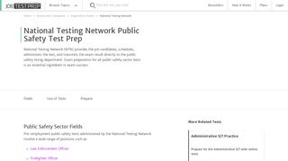 National Testing Network Public Safety Test Preparation - JobTestPrep