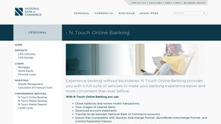 N Touch Online Banking | National Bank of Commerce | Birmingham ...