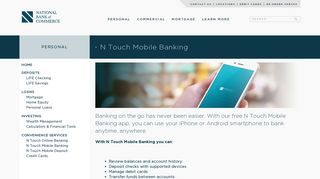 N Touch Mobile Banking | National Bank of Commerce | Birmingham ...