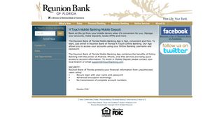 N Touch Mobile Banking/Mobile Deposit - Reunion Bank