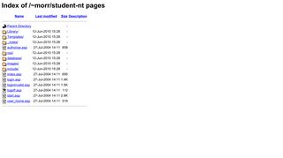 Index of /~morr/student-nt pages